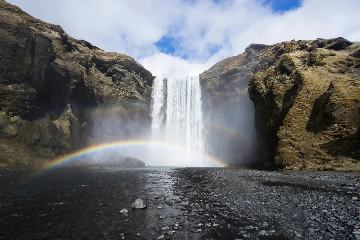 Skogafoss waterfall in South Iceland